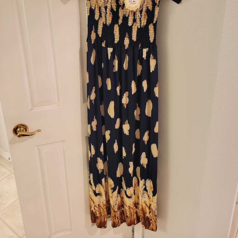 Blue/Yellow Dress - Picture 2 of 3